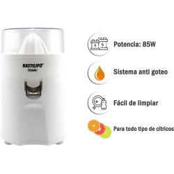 BASTILIPO EX-85B - Exprimidor color blanco, 85W, doble dirección