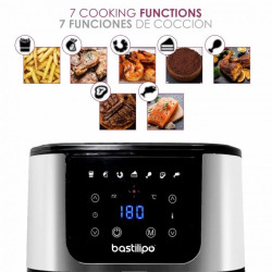 BASTILIPO AF-1800 - Dragon air fryer, freidora de aire de 5,5 Litros