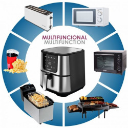 BASTILIPO AF-1800 - Dragon air fryer, freidora de aire de 5,5 Litros