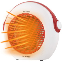 BASTILIPO TVC-2000R - Termoventilador vertical blanco/rojo 1000/2000W
