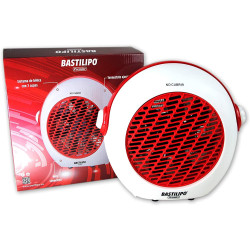 BASTILIPO TVC-2000R - Termoventilador vertical blanco/rojo 1000/2000W
