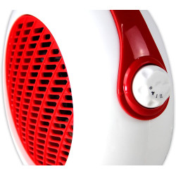 BASTILIPO TVC-2000R - Termoventilador vertical blanco/rojo 1000/2000W