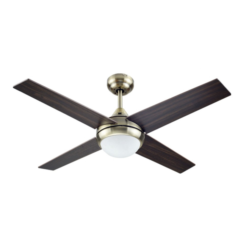 Ventilador de techo aspa cuadrada - MOJÁCAR CUERO 105cm