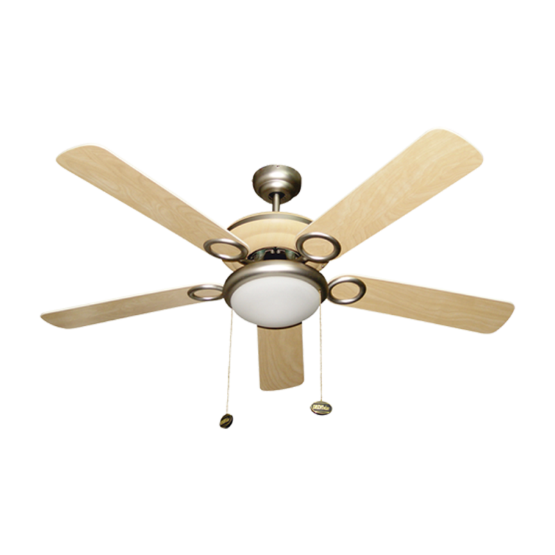 BASTILIPO FORMENTERA - Ventilador de techo niquel satinado y pino