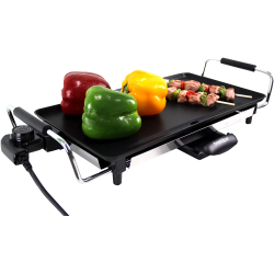 VFT-2000, Vulcano fast table chef, 2000W, 26 X 46cm, superficie anti adherente, recoge grasas