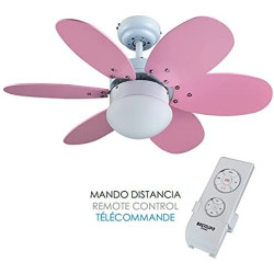Ventilador de techo infantil reversible - AGUADULCE 75cm