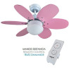 Ventilador de techo infantil reversible - AGUADULCE 75cm