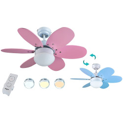 Ventilador de techo infantil reversible - AGUADULCE 75cm
