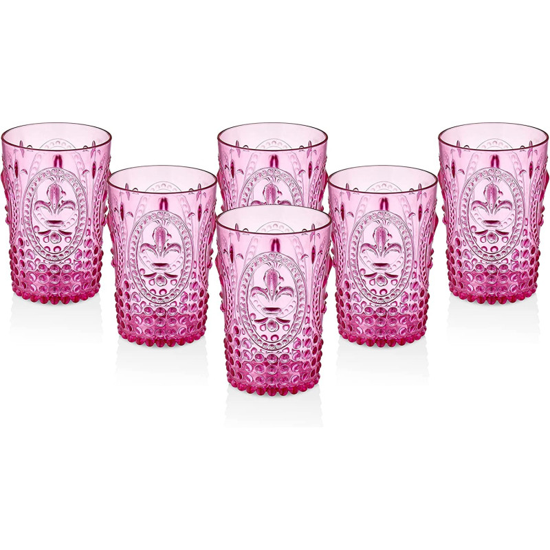 Vaso de policarbonato - ROSA - 400 ml - Sin BPA