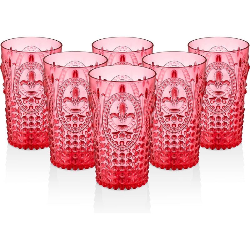 Vaso de policarbonato - ROJO - 750 ml - Sin BPA