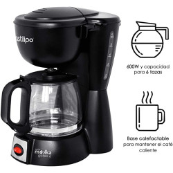 Cafetera de goteo 6 tazas - MOKKA GOTEO 6