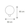 BASTILIPO VENTISCA - Ventilador Industria de Pared negro