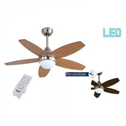 Ventilador de techo con luz - BALI NIQUEL LED