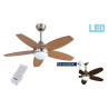 Ventilador de techo con luz - BALI NIQUEL LED