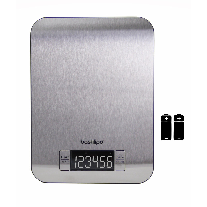 Bascula de cocina de acero inoxidable, SCA5K-INOX