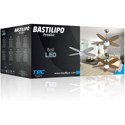 Ventilador techo con luz led - BALI BLANCO LED