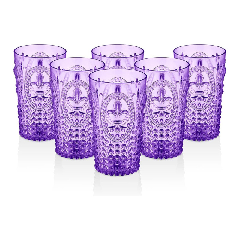 Vaso de policarbonato - MORADO - 400 ml - Sin BPA
