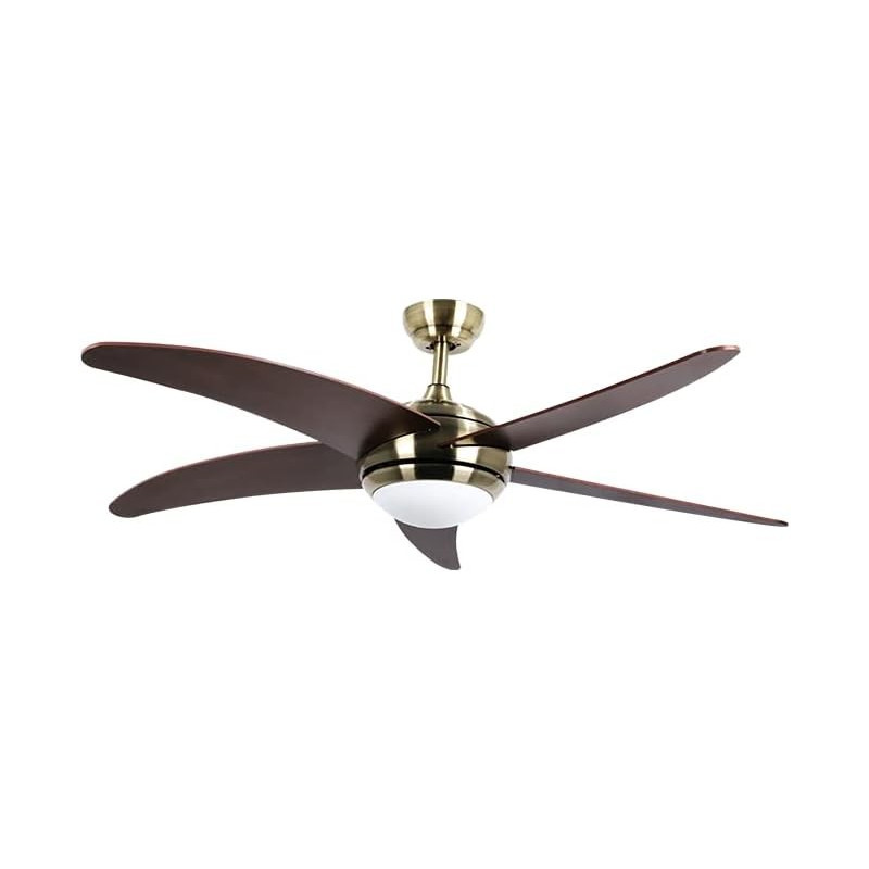 Ventilador techo con mando a distancia,132 cm, 60W, MALIBÚ CUERO 3 LED