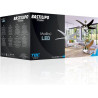 Ventilador techo con mando a distancia, 132cm, 60W, MALIBÚ BLANCO 3 LED,
