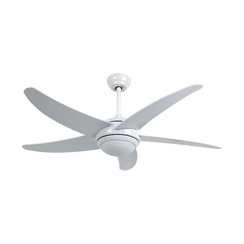 Ventilador techo con mando a distancia, 132cm, 60W, MALIBÚ BLANCO 3 LED,