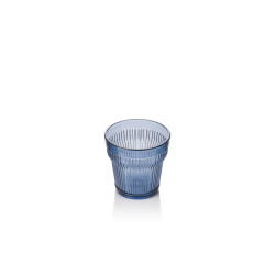 PACK 6 UNIDADES VASO 300 ML. MOD. EMPIRE STATE COLOR AZUL ÍNDIGO