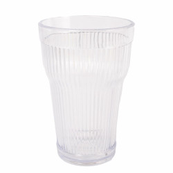 PACK 6 UNIDADES VASO 400 ML.  MOD. EMPIRE STATE COLOR TRANSPARENTE.