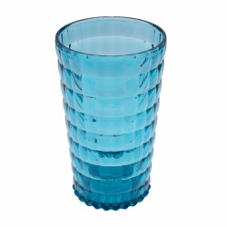 PACK 6 UNIDADES VASO 750 ML. MOD. BAUHAUS COLOR TURQUESA. Vaso de policarbonato tamaño grande, reutilizable, libre de BPA