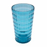 PACK 6 UNIDADES VASO 750 ML. MOD. BAUHAUS COLOR TURQUESA. Vaso de policarbonato tamaño grande, reutilizable, libre de BPA