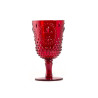 PACK 6 UNIDADES COPA 450 ML. MOD. FLOR DE LIS  COLOR ROJO. Copa de policarbonato, reutilizable, libre de BPA , 450 ml de capacid