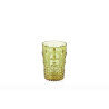 PACK 6 UNIDADES VASO 400 ML. MOD. FLOR DE LIS COLOR AMARILLO. Vaso de policarbonato tamaño mediano, reutilizable, libre de BPA ,