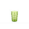 Pack de 6 vasos de Plastiresist de 400 ml, color verde,  Vaso de policarbonato tamaño mediano, reutilizable, apto piscina