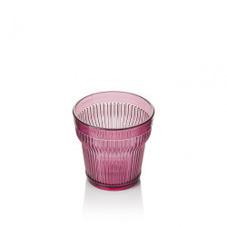 PACK 6 UNIDADES VASO 300 ML. MOD. EMPIRE STATE COLOR ROSA PALO. Vaso de policarbonato tamaño mediano, reutilizable, libre de BPA