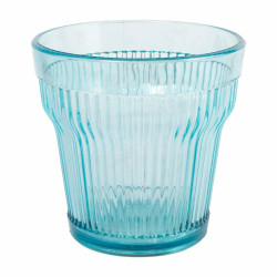 PACK 6 UNIDADES VASO 300 ML. MOD. EMPIRE STATE COLOR TURQUESA. Vaso de policarbonato tamaño mediano, reutilizable, libre de BPA