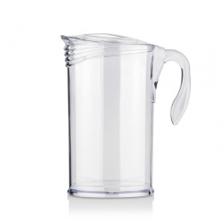 JARRA 2,2 LT. MOD. BOLD COLOR TRANSPARENTE. Jarra de policarbonato tamaño grande, reutilizable, libre de BPA , 2,5 litros de cap