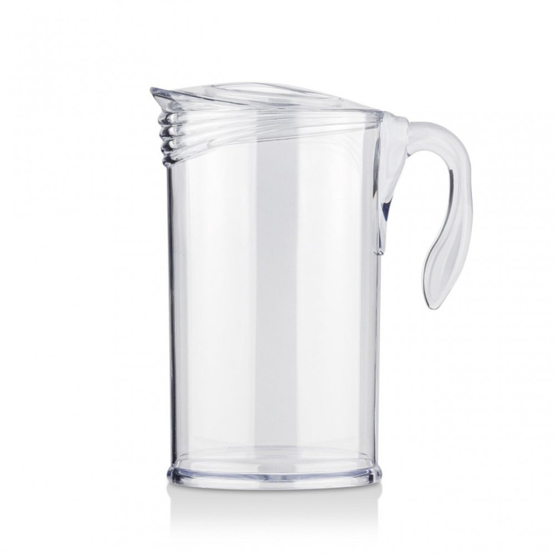 JARRA 2,2 LT. MOD. BOLD COLOR TRANSPARENTE. Jarra de policarbonato tamaño grande, reutilizable, libre de BPA , 2,5 litros de cap