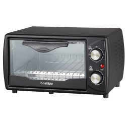 Mini horno tostador de 9 litros de capacidad, puerta auto extraible, 1000w, fabricado en acero , color negro, Turin Black