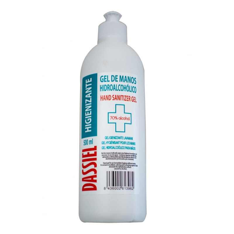 Caja de 12 Uds de gel de manos hidroalcoholico higienizante y calmante 500ml  Da