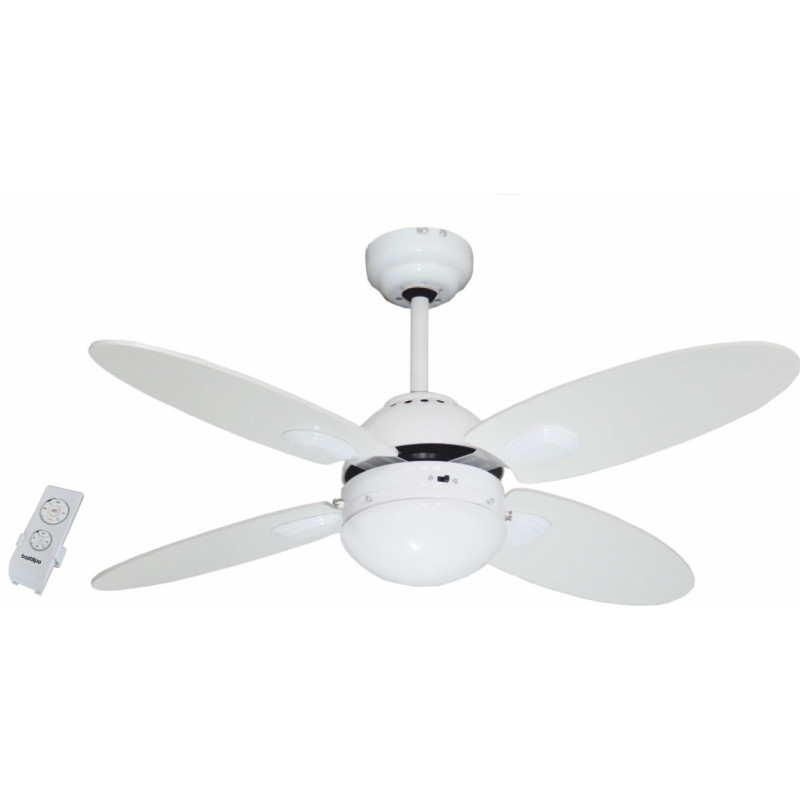 Ventilador de techo con luz - BERMEO BLANCO 105cm
