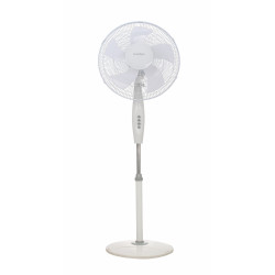 TENERIFE - Ventilador de pie redondo 3 velocidades blanco