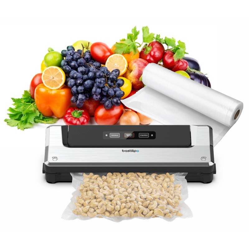 BASTILIPO EV50-N - Envasadora de vacio 140W negro/silver