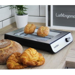 BASTILIPO TPI-680, tostador plano acero antihuella / negro