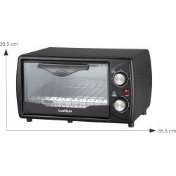 Mini horno tostador 9 litros - TURIN BLACK