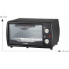 Mini horno tostador 9 litros - TURIN BLACK