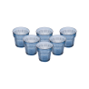 PACK 6 UNIDADES VASO 300 ML. MOD. EMPIRE STATE COLOR AZUL ÍNDIGO