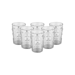 PACK 6 UNIDADES VASO 400 ML. COLOR TRANSPARENTE  Vaso de policarbonato tamaño mediano, reutilizable, libre de BPA , 400 ml de ca