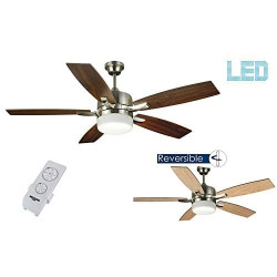 Ventilador de techo con luz - ADRA CUERO LED 132cm