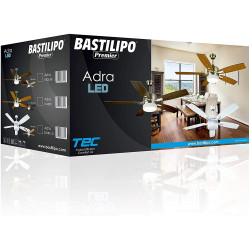 Ventilador de techo con luz - ADRA CUERO LED 132cm
