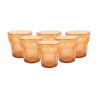 PACK 6 UNIDADES VASO 300 ML. MOD. EMPIRE STATE COLOR ÁMBAR. Vaso de policarbonato tamaño mediano, reutilizable, libre de BPA , 3