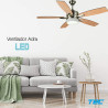 Ventilador de techo con luz - ADRA CUERO LED 132cm