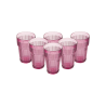 PACK 6 UNIDADES VASO 400 ML.  MOD. EMPIRE STATE COLOR ROSA PALO. Vaso de policarbonato tamaño grande, reutilizable, libre de BPA